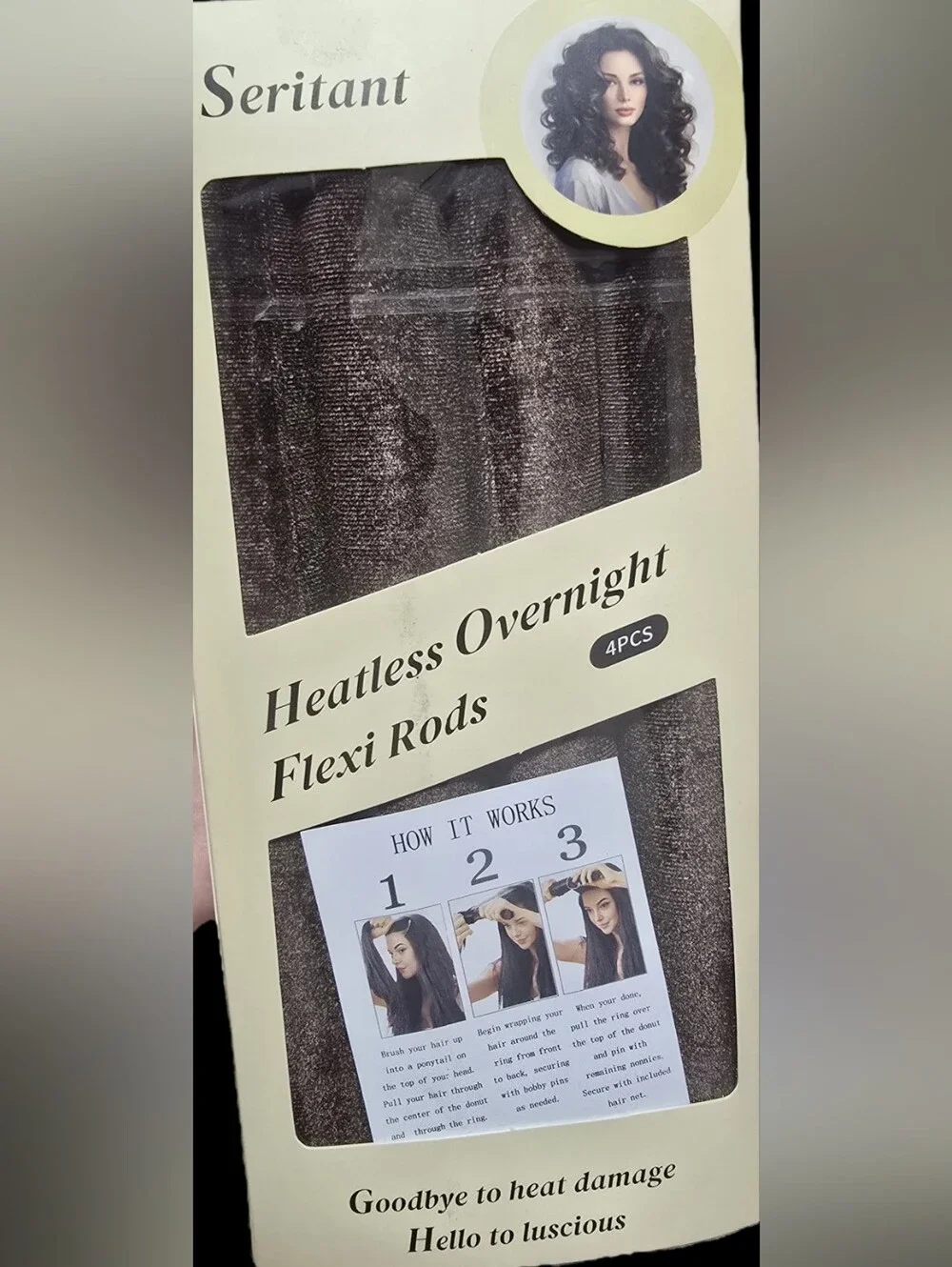 Heatless Overnight Flexi Rods - Dark Brown (4 pcs)